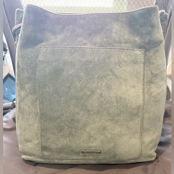 NWT!! Rebecca Minkoff Darren Shoulder Bag in Deep Jade/Gunmetal - Picture 3 of 11